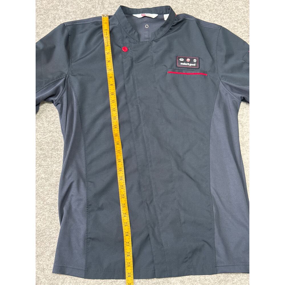 Chick-Fil-A Team Chef Blue Top Coat Zip Shirt Uniform Mens Size Large Employee - Picture 6 of 6